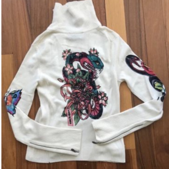 Amal Guessous Sweaters - RARE AG Cashmere Zipper sweater L